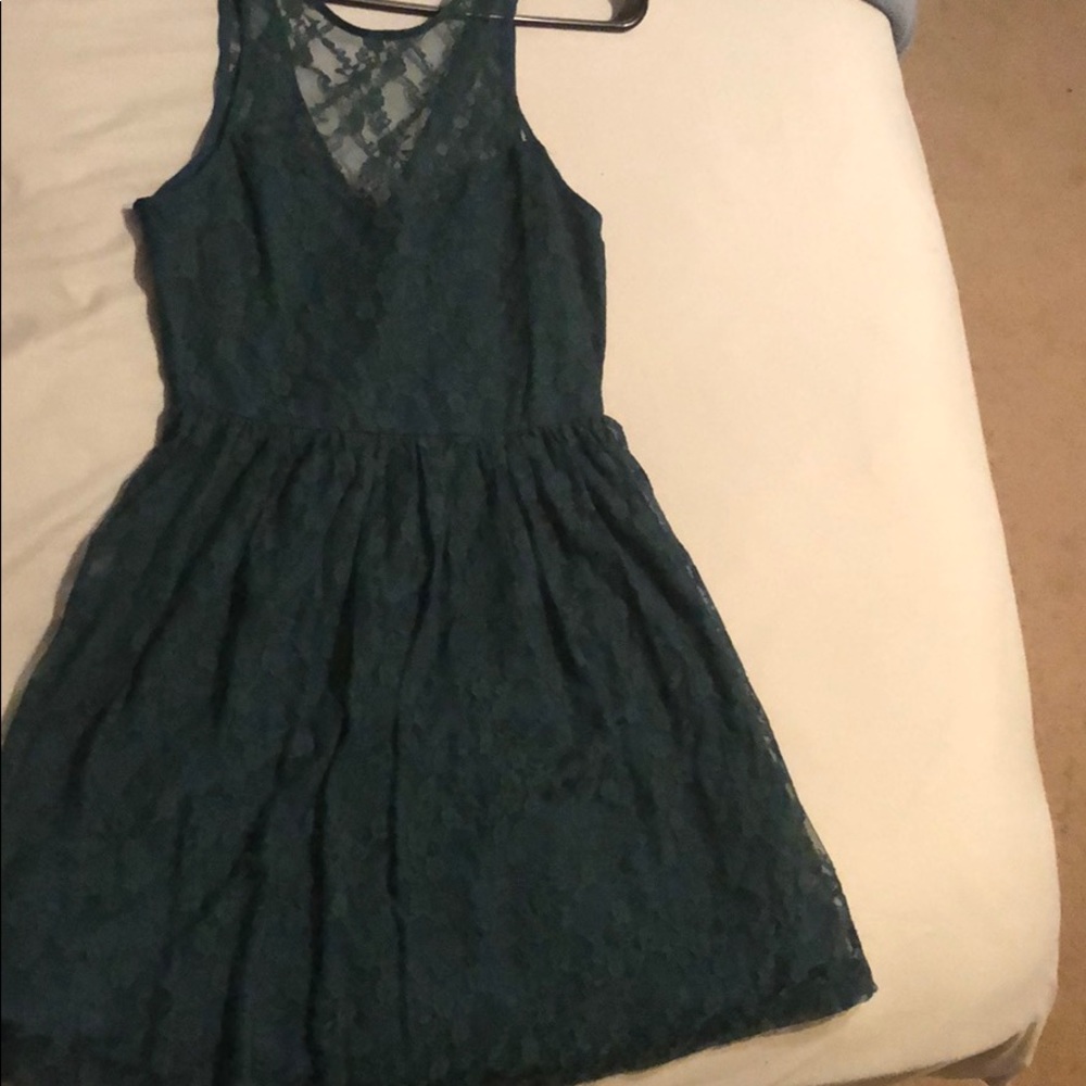 Dark green dress
